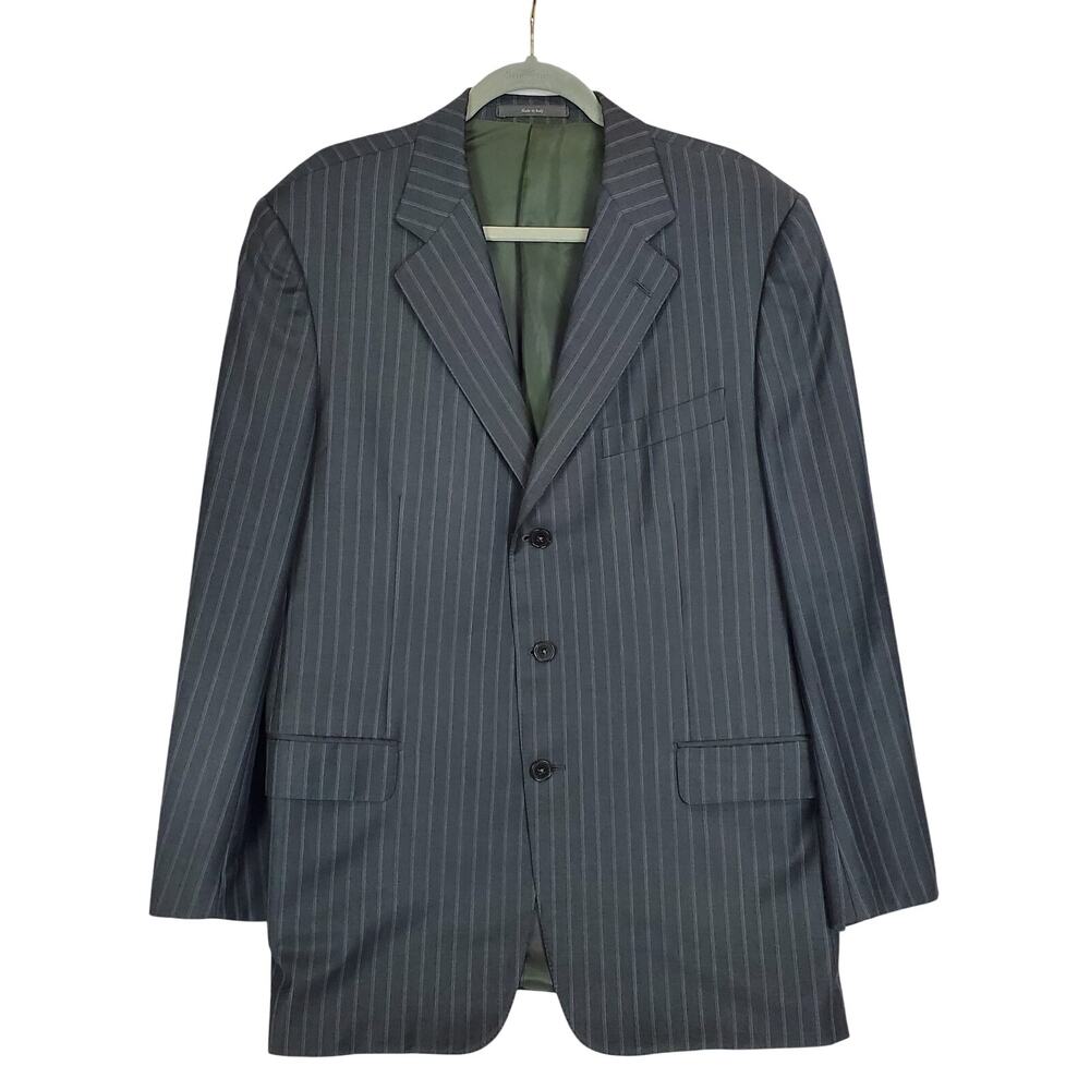 Ermenegildo Zegna Trofeo Gray Stripe Sport Coat 44R (US) Suit Jacket Wool Italy